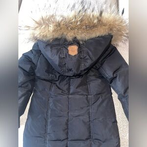 Mackage Black Parka with Faux Fur